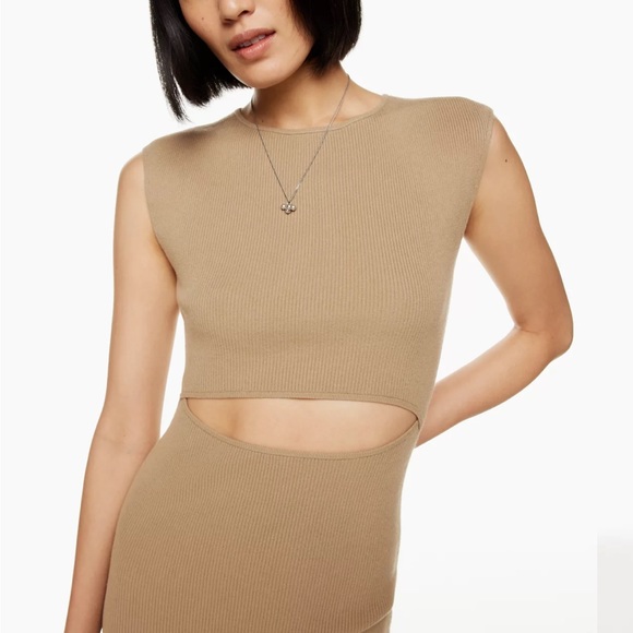 Wilfred Free Cut-Out Knit Mini Dress - Picture 4 of 11